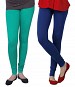 Cotton Rama Green and Royal Blue Color Leggings Combo @ 31% OFF Rs 407.00 Only FREE Shipping + Extra Discount - Stylish legging, Buy Stylish legging Online, simple legging, Combo Deal, Buy Combo Deal,  online Sabse Sasta in India - Combo Offer for Women - 7192/20160318