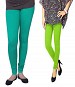 Cotton Rama Green and Parrot Green Color Leggings Combo @ 31% OFF Rs 407.00 Only FREE Shipping + Extra Discount - Stylish legging, Buy Stylish legging Online, simple legging, Combo Deal, Buy Combo Deal,  online Sabse Sasta in India - Leggings for Women - 7196/20160318