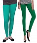 Cotton Rama Green and Dark Green Color Leggings Combo @ 31% OFF Rs 407.00 Only FREE Shipping + Extra Discount - Stylish legging, Buy Stylish legging Online, simple legging, Combo Deal, Buy Combo Deal,  online Sabse Sasta in India - Leggings for Women - 7201/20160318