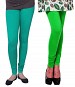 Cotton Rama Green and Light Green Color Leggings Combo @ 31% OFF Rs 407.00 Only FREE Shipping + Extra Discount - Stylish legging, Buy Stylish legging Online, simple legging, Combo Deal, Buy Combo Deal,  online Sabse Sasta in India - Combo Offer for Women - 7202/20160318