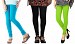 Cotton Sky Blue,Black and Parrot Green Color Leggings Combo @ 31% OFF Rs 617.00 Only FREE Shipping + Extra Discount - Stylish legging, Buy Stylish legging Online, simple legging, Combo Deal, Buy Combo Deal,  online Sabse Sasta in India - Combo Offer for Women - 7481/20160318