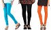 Cotton Sky Blue,Black and Orange Color Leggings Combo @ 31% OFF Rs 617.00 Only FREE Shipping + Extra Discount - Stylish legging, Buy Stylish legging Online, simple legging, Combo Deal, Buy Combo Deal,  online Sabse Sasta in India - Leggings for Women - 7483/20160318