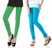 Cotton Sky Blue and Green Color Leggings Combo @ 31% OFF Rs 407.00 Only FREE Shipping + Extra Discount - Stylish legging, Buy Stylish legging Online, simple legging, Combo Deal, Buy Combo Deal,  online Sabse Sasta in India - Leggings for Women - 7207/20160318