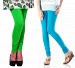 Cotton Sky Blue and Light Green  Color Leggings Combo @ 31% OFF Rs 407.00 Only FREE Shipping + Extra Discount - Stylish legging, Buy Stylish legging Online, simple legging, Combo Deal, Buy Combo Deal,  online Sabse Sasta in India - Leggings for Women - 7216/20160318