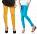 Cotton Sky Blue and Yellow Color Leggings Combo @ 31% OFF Rs 407.00 Only FREE Shipping + Extra Discount - Stylish legging, Buy Stylish legging Online, simple legging, Combo Deal, Buy Combo Deal,  online Sabse Sasta in India - Leggings for Women - 7217/20160318