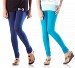 Cotton Sky Blue and Blue Color Leggings Combo @ 31% OFF Rs 407.00 Only FREE Shipping + Extra Discount - Stylish legging, Buy Stylish legging Online, simple legging, Combo Deal, Buy Combo Deal,  online Sabse Sasta in India - Leggings for Women - 7218/20160318