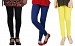 Cotton Black,Royal Blue and Light Yellow Color Leggings Combo @ 31% OFF Rs 617.00 Only FREE Shipping + Extra Discount - Stylish legging, Buy Stylish legging Online, simple legging, Combo Deal, Buy Combo Deal,  online Sabse Sasta in India - Combo Offer for Women - 7492/20160318