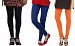 Cotton Black,Royal Blue and Orange Color Leggings Combo @ 31% OFF Rs 617.00 Only FREE Shipping + Extra Discount - Stylish legging, Buy Stylish legging Online, simple legging, Combo Deal, Buy Combo Deal,  online Sabse Sasta in India - Leggings for Women - 7495/20160318