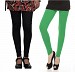 Cotton Black and Green Color Leggings Combo @ 31% OFF Rs 407.00 Only FREE Shipping + Extra Discount - Stylish legging, Buy Stylish legging Online, simple legging, Combo Deal, Buy Combo Deal,  online Sabse Sasta in India - Leggings for Women - 7220/20160318