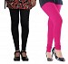 Cotton Black and Pink Color Leggings Combo @ 31% OFF Rs 407.00 Only FREE Shipping + Extra Discount - Stylish legging, Buy Stylish legging Online, simple legging, Combo Deal, Buy Combo Deal,  online Sabse Sasta in India - Combo Offer for Women - 7221/20160318