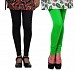 Cotton Black and Light Green Color Leggings Combo @ 31% OFF Rs 407.00 Only FREE Shipping + Extra Discount - Stylish legging, Buy Stylish legging Online, simple legging, Combo Deal, Buy Combo Deal,  online Sabse Sasta in India - Leggings for Women - 7229/20160318