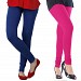 Cotton Royal Blue and Pink Color Leggings Combo @ 31% OFF Rs 407.00 Only FREE Shipping + Extra Discount - Stylish legging, Buy Stylish legging Online, simple legging, Combo Deal, Buy Combo Deal,  online Sabse Sasta in India - Leggings for Women - 7233/20160318