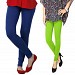 Cotton Royal Blue and Parrot Green Color Leggings Combo @ 31% OFF Rs 407.00 Only FREE Shipping + Extra Discount - Stylish legging, Buy Stylish legging Online, simple legging, Combo Deal, Buy Combo Deal,  online Sabse Sasta in India - Leggings for Women - 7235/20160318