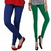 Cotton Royal Blue and Dark Green Color Leggings Combo @ 31% OFF Rs 407.00 Only FREE Shipping + Extra Discount - Stylish legging, Buy Stylish legging Online, simple legging, Combo Deal, Buy Combo Deal,  online Sabse Sasta in India - Leggings for Women - 7240/20160318