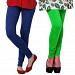 Cotton Royal Blue and Light Green Color Leggings Combo @ 31% OFF Rs 407.00 Only FREE Shipping + Extra Discount - Stylish legging, Buy Stylish legging Online, simple legging, Combo Deal, Buy Combo Deal,  online Sabse Sasta in India - Leggings for Women - 7241/20160318