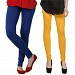 Cotton Royal Blue and Yellow Color Leggings Combo @ 31% OFF Rs 407.00 Only FREE Shipping + Extra Discount - Stylish legging, Buy Stylish legging Online, simple legging, Combo Deal, Buy Combo Deal,  online Sabse Sasta in India - Leggings for Women - 7242/20160318