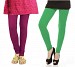 Cotton Green and Dark Pink Color Leggings Combo @ 31% OFF Rs 407.00 Only FREE Shipping + Extra Discount - Stylish legging, Buy Stylish legging Online, simple legging, Combo Deal, Buy Combo Deal,  online Sabse Sasta in India - Leggings for Women - 7247/20160318