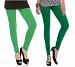 Cotton Green and Dark Green Color Leggings Combo @ 31% OFF Rs 407.00 Only FREE Shipping + Extra Discount - Stylish legging, Buy Stylish legging Online, simple legging, Combo Deal, Buy Combo Deal,  online Sabse Sasta in India - Leggings for Women - 7251/20160318