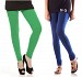 Cotton Green and Blue Color Leggings Combo @ 31% OFF Rs 407.00 Only FREE Shipping + Extra Discount - Stylish legging, Buy Stylish legging Online, simple legging, Combo Deal, Buy Combo Deal,  online Sabse Sasta in India - Leggings for Women - 7254/20160318