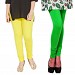 Cotton Light Yellow and Light Green Color Leggings Combo @ 31% OFF Rs 407.00 Only FREE Shipping + Extra Discount - Stylish legging, Buy Stylish legging Online, simple legging, Combo Deal, Buy Combo Deal,  online Sabse Sasta in India - Leggings for Women - 7271/20160318