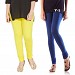 Cotton Light Yellow and Blue Color Leggings Combo @ 31% OFF Rs 407.00 Only FREE Shipping + Extra Discount - Stylish legging, Buy Stylish legging Online, simple legging, Combo Deal, Buy Combo Deal,  online Sabse Sasta in India - Leggings for Women - 7273/20160318