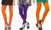 Cotton Orange,Purple and Dark Orange Color Leggings Combo @ 31% OFF Rs 617.00 Only FREE Shipping + Extra Discount - Stylish legging, Buy Stylish legging Online, simple legging, Combo Deal, Buy Combo Deal,  online Sabse Sasta in India - Leggings for Women - 7553/20160318