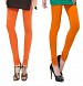 Cotton Orange and Dark Orange Color Leggings Combo @ 31% OFF Rs 407.00 Only FREE Shipping + Extra Discount - Stylish legging, Buy Stylish legging Online, simple legging, Combo Deal, Buy Combo Deal,  online Sabse Sasta in India - Leggings for Women - 7290/20160318