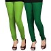 Cotton Dark Green and Light Green Color Leggings Combo @ 31% OFF Rs 407.00 Only FREE Shipping + Extra Discount - Stylish legging, Buy Stylish legging Online, simple legging, Combo Deal, Buy Combo Deal,  online Sabse Sasta in India - Leggings for Women - 7304/20160318
