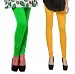 Cotton Light Green and Yellow Color Leggings Combo @ 31% OFF Rs 407.00 Only FREE Shipping + Extra Discount - Stylish legging, Buy Stylish legging Online, simple legging, Combo Deal, Buy Combo Deal,  online Sabse Sasta in India - Leggings for Women - 7307/20160318
