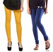 Cotton Yellow and Blue Color Leggings Combo @ 31% OFF Rs 407.00 Only FREE Shipping + Extra Discount - Stylish legging, Buy Stylish legging Online, simple legging, Combo Deal, Buy Combo Deal,  online Sabse Sasta in India - Leggings for Women - 7309/20160318