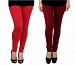 Cotton Red and Brown Color Leggings Combo @ 31% OFF Rs 407.00 Only FREE Shipping + Extra Discount -  online Sabse Sasta in India - Leggings for Women - 7060/20160318