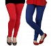 Cotton Red and Royal Blue Color Leggings Combo @ 31% OFF Rs 407.00 Only FREE Shipping + Extra Discount -  online Sabse Sasta in India - Leggings for Women - 7066/20160318