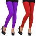 Cotton Red and Purple Color Leggings Combo @ 31% OFF Rs 407.00 Only FREE Shipping + Extra Discount -  online Sabse Sasta in India - Leggings for Women - 7073/20160318