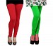 Cotton Red and Light Green Color Leggings Combo @ 31% OFF Rs 407.00 Only FREE Shipping + Extra Discount -  online Sabse Sasta in India - Leggings for Women - 7076/20160318