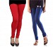 Cotton Red and Blue Color Leggings Combo @ 31% OFF Rs 407.00 Only FREE Shipping + Extra Discount -  online Sabse Sasta in India - Leggings for Women - 7078/20160318