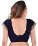 Women Velvet Embroidered Mirror Work Blue Blouse @ 49% OFF Rs 246.00 Only FREE Shipping + Extra Discount - v neck blouse, Buy v neck blouse Online, velvet blouse, designer blouse, Buy designer blouse,  online Sabse Sasta in India - Designer Blouse for Women - 9152/20160506