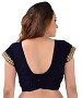 Women Velvet Embroidered Mirror Work Blue Blouse @ 49% OFF Rs 246.00 Only FREE Shipping + Extra Discount - u neck blouse, Buy u neck blouse Online, velvet blouse, designer blouse, Buy designer blouse,  online Sabse Sasta in India - Designer Blouse for Women - 9157/20160506