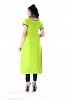 Green Straight Embroidered Faux Georgette Kurti @ 31% OFF Rs 864.00 Only FREE Shipping + Extra Discount - Georgette kurti, Buy Georgette kurti Online, Stitched, Designer Kurti For womens, Buy Designer Kurti For womens,  online Sabse Sasta in India - Kurtas & Kurtis for Women - 6642/20160227