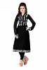 Black Straight Printed Faux Georgette Kurti @ 31% OFF Rs 864.00 Only FREE Shipping + Extra Discount - Georgette kurti, Buy Georgette kurti Online, Stitched, Designer Kurti For womens, Buy Designer Kurti For womens,  online Sabse Sasta in India - Kurtas & Kurtis for Women - 6654/20160227