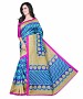 Blue Color Bhagalpuri silk saree with blouse piece @ 31% OFF Rs 494.00 Only FREE Shipping + Extra Discount - Partywear Saree, Buy Partywear Saree Online, Silk Saree, Deginer Saree, Buy Deginer Saree,  online Sabse Sasta in India -  for  - 8210/20160329