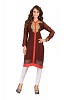 Embroidered Maroon Casual Designer Kurti @ 31% OFF Rs 569.00 Only FREE Shipping + Extra Discount - Georgette kurti, Buy Georgette kurti Online, stitched Kurti, Designer Kurti For womens, Buy Designer Kurti For womens,  online Sabse Sasta in India - Kurtas & Kurtis for Women - 5907/20160111