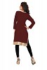 Embroidered Maroon Casual Kurti @ 31% OFF Rs 569.00 Only FREE Shipping + Extra Discount - Georgette kurti, Buy Georgette kurti Online, stitched Kurti, Designer Kurti For womens, Buy Designer Kurti For womens,  online Sabse Sasta in India - Kurtas & Kurtis for Women - 5908/20160111