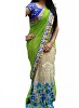 Green & Blue Fancy Georgette With Net Saree- Green & Blue Fancy Georgette With Net Saree, Buy Green & Blue Fancy Georgette With Net Saree Online, Fancy Georgette With Net Saree, net saree, Buy net saree,  online Sabse Sasta in India - Sarees for Women - 10907/20160727