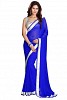 Chiffon Silver gota Blue saree @ 31% OFF Rs 432.00 Only FREE Shipping + Extra Discount - Chiffon Saree, Buy Chiffon Saree Online, Partywear Saree, Casual Saree, Buy Casual Saree,  online Sabse Sasta in India - Sarees for Women - 5666/20151223