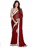 Chiffon Silver gota Maroon saree @ 31% OFF Rs 432.00 Only FREE Shipping + Extra Discount - Chiffon Saree, Buy Chiffon Saree Online, Fashionable Saree, Casual Saree, Buy Casual Saree,  online Sabse Sasta in India - Sarees for Women - 5667/20151223