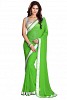Chiffon Silver gota Parrot Green saree @ 31% OFF Rs 432.00 Only FREE Shipping + Extra Discount - Chiffon Saree, Buy Chiffon Saree Online, Fashionable Saree, Lace Border, Buy Lace Border,  online Sabse Sasta in India -  for  - 5674/20151223
