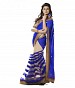 Chiffon Bollywood style Blue saree @ 31% OFF Rs 864.00 Only FREE Shipping + Extra Discount - Chiffon Saree, Buy Chiffon Saree Online, Fashionable Saree, Lace Border, Buy Lace Border,  online Sabse Sasta in India - Sarees for Women - 5677/20151223