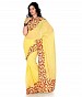 Embroidered Fashion Chiffon Yellow saree @ 39% OFF Rs 569.00 Only FREE Shipping + Extra Discount - Chiffon Saree, Buy Chiffon Saree Online, Fashionable Saree, Embroidered Saree, Buy Embroidered Saree,  online Sabse Sasta in India - Sarees for Women - 5707/20151223