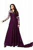 Designer Purple Pure Georgette Gown type salwar suit- salwar suits for women, Buy salwar suits for women Online, dress materials for women, dress materials for women, Buy dress materials for women,  online Sabse Sasta in India -  for  - 10642/20160629