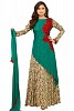 Green semi stitched Pure Georgette Gown type salwar suit- salwar suits for women, Buy salwar suits for women Online, tops, dress materials for women, Buy dress materials for women,  online Sabse Sasta in India - Gown for Women - 10647/20160629